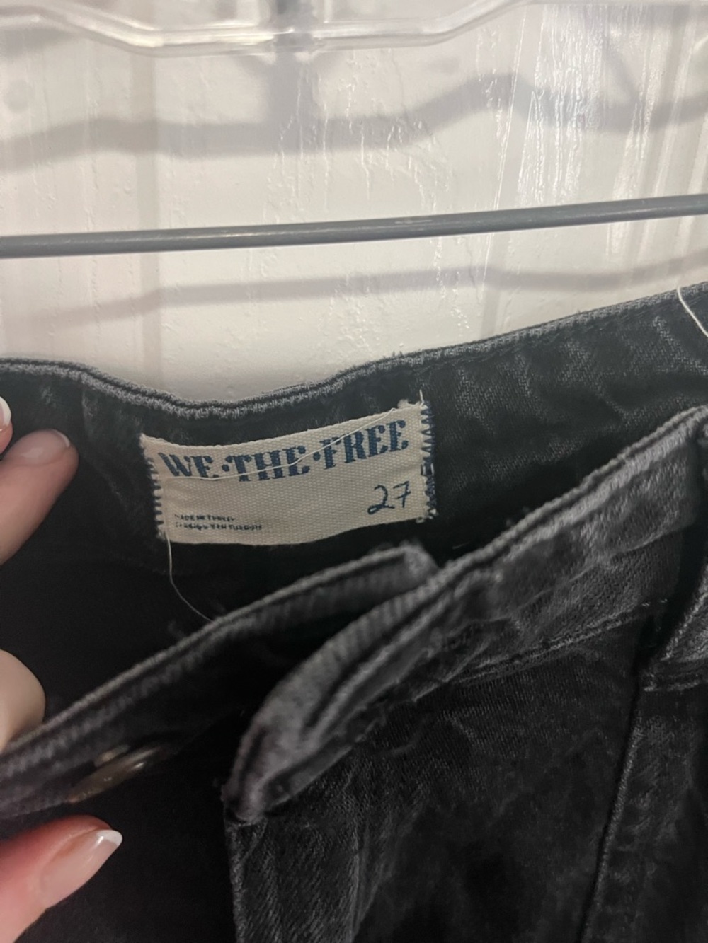 Free People Wallflower Mid Rise Flare Black Waist 27" - Picture 3 of 5